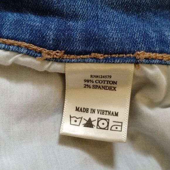 Sneak Peek Distressed Flare Jeans Junior Sz 5 - Picture 8 of 9